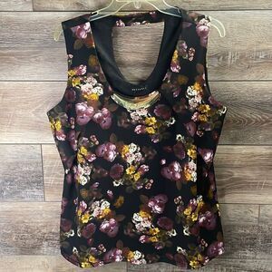 Metaphor Ladies Dressy Floral Print Top XL